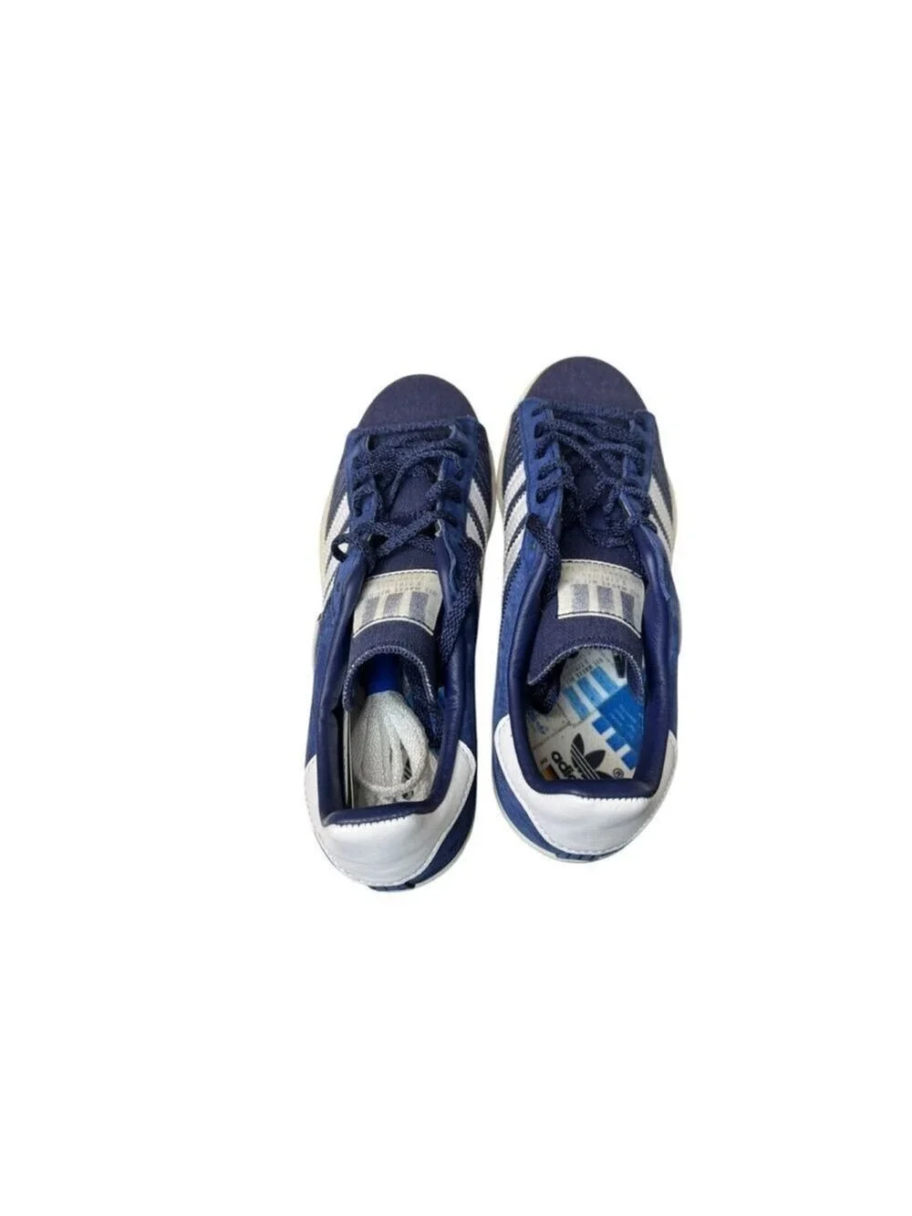 Men's Adidas Campus 80s Blue White Sneakers 7